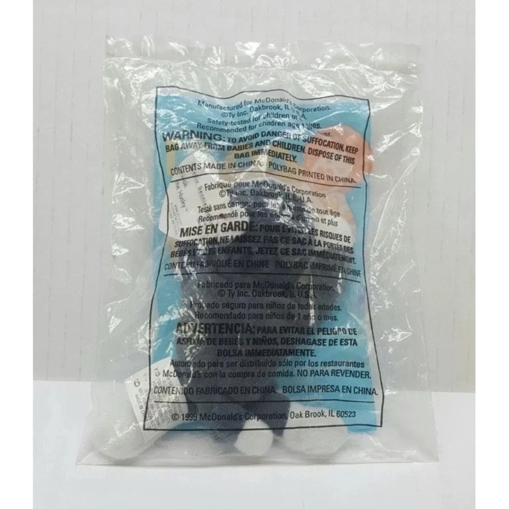 Ty Beanie Baby Nook the Husky, Mcdonalds Toy, collectible